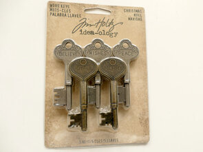 Tim Holtz Sleutels - Vintage locket keys voor mysterie en charme in je project