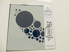 Clarity stencil JO'S BUBBLES 7" X 7"