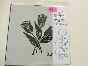 Clarity stencil tulp 7"x7"