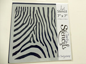 Clarity stencil ZEBRA STRIPES 7" X 7"