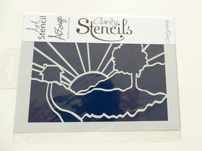 Clarity stencil sunrise