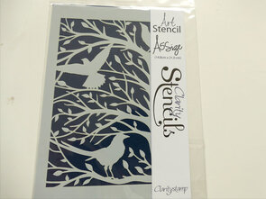 Clarity Stencil – Woodland Birds (A5)