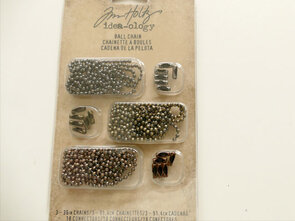 Tim Holtz Ball Chain – Vintage metalen balletjesketting voor labels & hangers