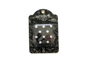 Graphic 45 Shabby Chic Brads – Metalen splitpennen met sierlijk reliëf