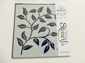 Clarity Stencil – Double Vine (7x7")