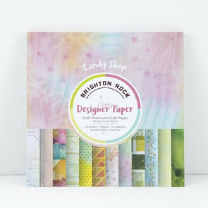 Clarity Brighton Rock Designer Paper Pad 8x8"