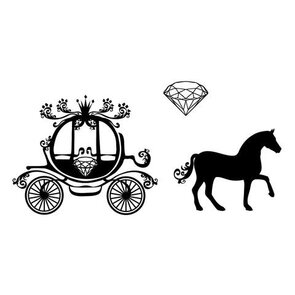Clarity stamp Diamond horse & Carriage stempelset