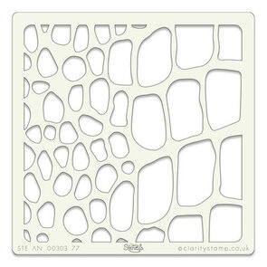 Clarity Stencil – Alligator Skin 1 (7x7")