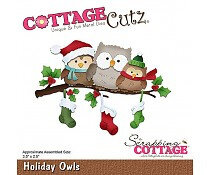 Cottage Cutz Die – Holiday Owls: Feestelijke uiltjes voor de leukste winterkaarten