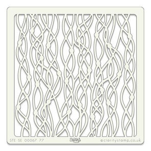 Clarity stencil SEAWEED 7  x 7"
