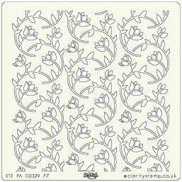 Clarity Stencil Oriental Vine 112