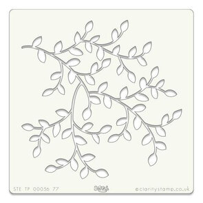 Clarity Stencil – Double Sprig (7x7)