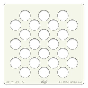 Clarity Stencil – Big Polka (7x7")