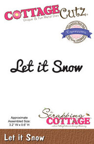 Cottage Cutz Die – Tekst "Let It Snow"