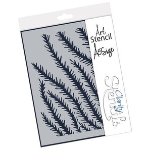 Clarity Stencil – Pine Needle (A5)