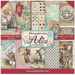 Paper Pad 12x12" -  Alice - Stamperia