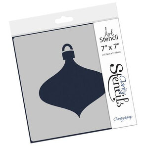 Clarity Stencil – Christmas Bauble Shape (7x7")