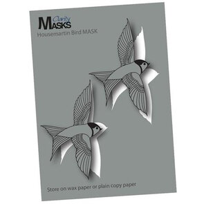 house martin bird mask