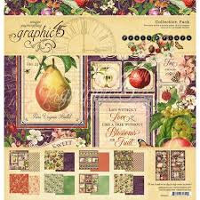  Paper Pad 12x12" -  Fruit & Flora  - Graphic 45