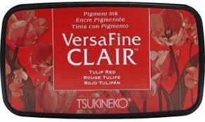 Stempel Inktpad - Pigment  Tulip Red - Versa Fine Clair Tsukineko 