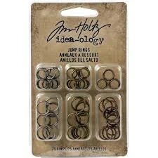 Tim Holtz Jump Rings – Stevige metalen ringetjes voor creatieve bevestiging (75 stuks)