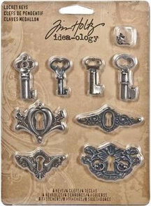 Tim Holtz Locket Keys – Vintage metalen sleutels voor een mysterieus accent