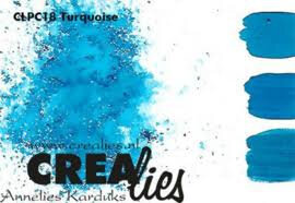 Crealies colorzz pigment poeder turquoise