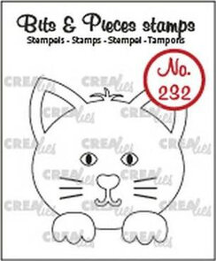 Crealies Cat Stempel – Stampzz No. 232 met bijpassende snijmal