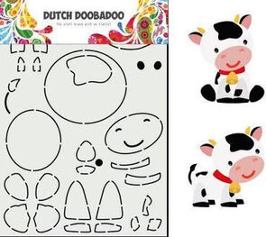 Dutch Doobadoo Stencil-Build Up Koe