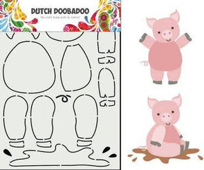 Dutch Doobadoo Stencil - Biggetjes