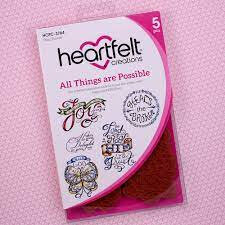 Heartfelt Creations All Things Are Possible stempelset