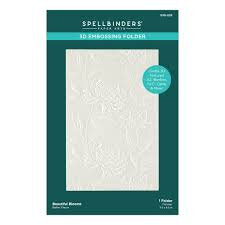 Spellbinders 3 D embossing folder - Beautiful Blooms