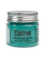 TTim Holtz Distress Embossing Glaze Salvaged Patina