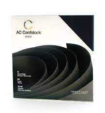  Cardstock  12 x12" - Structuur - Black - 60 vel - American Craft 