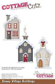 Cottage Cutz snijmal Snowy Village Buildings kopen – winter dorp snijmal