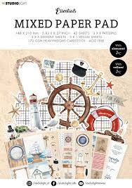 Vintage summer mixed paper pad A 4