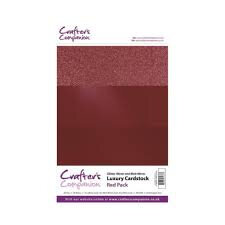 Crafter's Companion Luxury Cardstock Red Pack A4