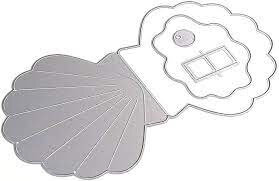 Elizabeth Craft Designs Oyster Shell Card snijmal