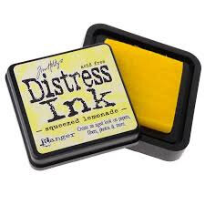    distress inktpad  squeezed lemonade  Ranger