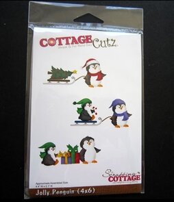 Cottage Cutz snijmal Jolly Penguin