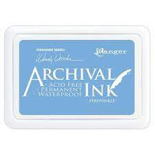 stempelinkt - watervast  Periwinkle – Archival ink 