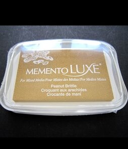  stempel inkt pad - de luxe - pigment - Peanut Brittle  - memento - Tsukineko