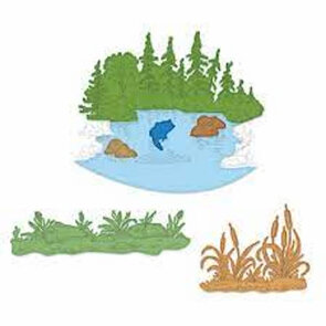 Heartfelt Creations snijmal Create a ’Scape Trout Lake kopen – landschap snijmal