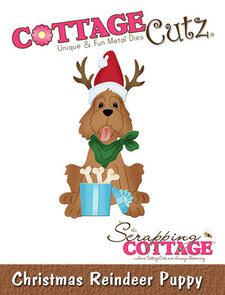 Cottage Cutz snijmal Christmas Reindeer Puppy