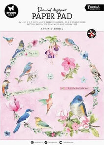 Spring Birds paper pad Die-Cut