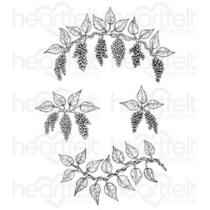 Heartfelt Creations Cascading Wisteria stempelset