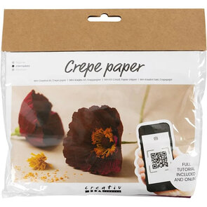Crepepapier Klaproos Maken – Complete creatieve hobbyset