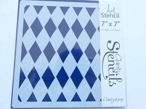 Clarity Stencil – Harlequin (7x7")