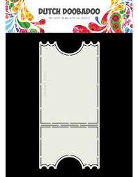 Dutch Doobadoo label stencil ticket A 5