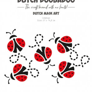 Dutch Doobadoo Mask Art Stencil – Ladybugs (21 x 14,8 cm)